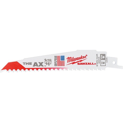 Bajonettsagblad MILWAUKEE The Ax Tre med spiker