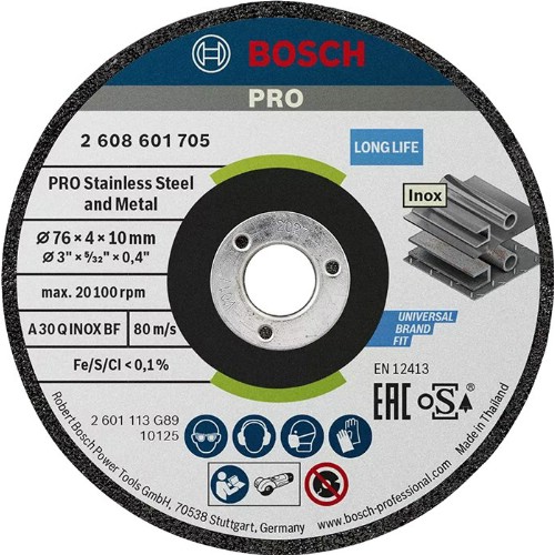 Sliperondell BOSCH Expert Inox Mini